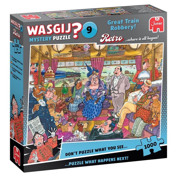 Produktbild: Wasgij Retro Mystery 9 - Zug&uuml;berfall - Puzzle 1000 Teile