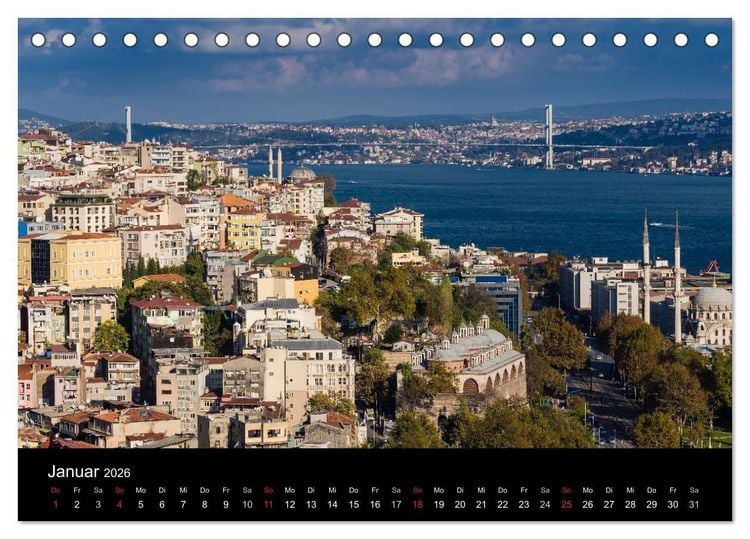 Produktbild: Unterwegs in Istanbul (Tischkalender 2026 DIN A5 quer), CALVENDO Monatskalender