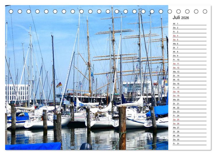 Produktbild: Travem&uuml;nder Durchblicke (Tischkalender 2026 DIN A5 quer), CALVENDO Monatskalender
