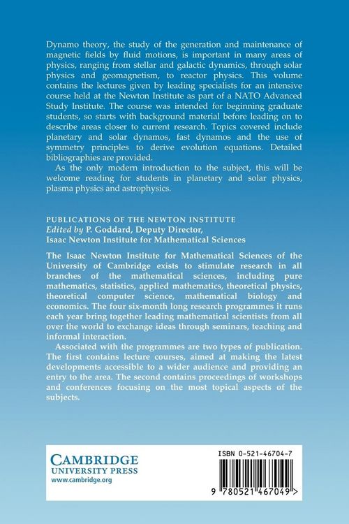 Produktbild: Lectures on Solar and Planetary Dynamos