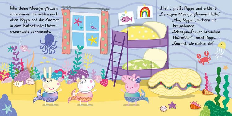 Produktbild: Peppa Pig: Peppas Meerjungfrauen-Abenteuer - Mein Unterwasser-Klappenbuch