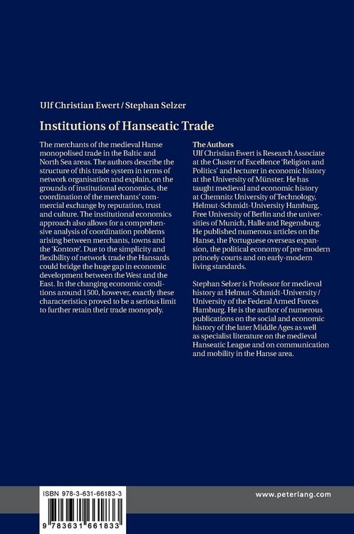 Produktbild: Institutions of Hanseatic Trade
