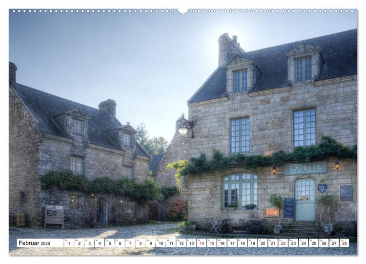 Produktbild: Locronan, ein Highlight in der Bretagne (hochwertiger Premium Wandkalender 2026 DIN A2 quer), Kunstdruck in Hochglanz
