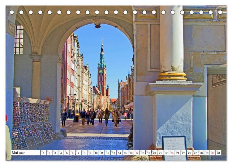 Produktbild: Danzig - Eine historische Sch&ouml;nheit (Tischkalender 2027 DIN A5 quer), CALVENDO Monatskalender