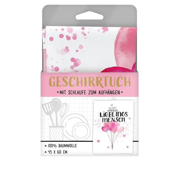 Produktbild: GRUSS & CO 47104 Geschirrtuch Lieblingsmensch