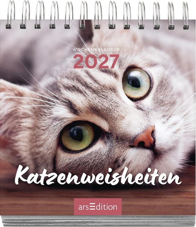 Produktbild: Mini-Wochenkalender Katzenweisheiten 2027