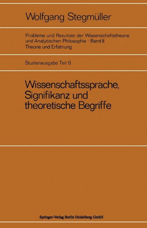 Produktbild: Wissenschaftssprache, Signifikanz und theoretische Begriffe