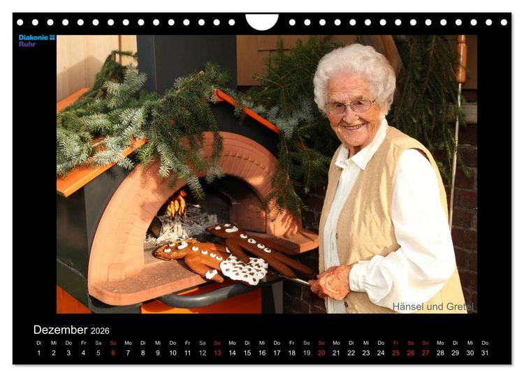 Produktbild: "Sch&ouml;nheit im Alter" - die Feierabendh&auml;user zu Gast im M&auml;rchenland der Br&uuml;der Grimm (Wandkalender 2026 DIN A4 quer), CALVENDO Monatskalender