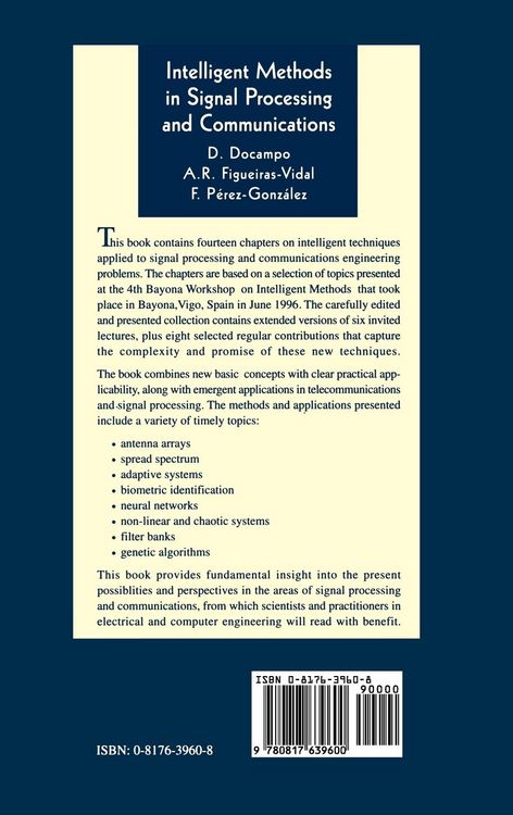 Produktbild: Intelligent Methods in Signal Processing and Communications