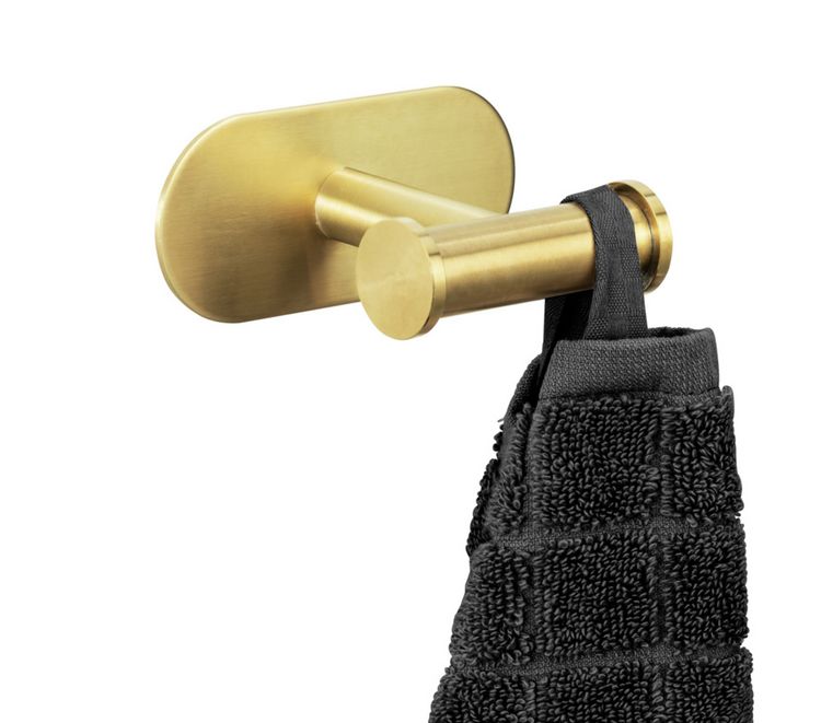 Produktbild: Turbo-Loc&reg;&nbsp;Wandhaken Mod. Orea Duo Gold Matt, Befestigen ohne bohren