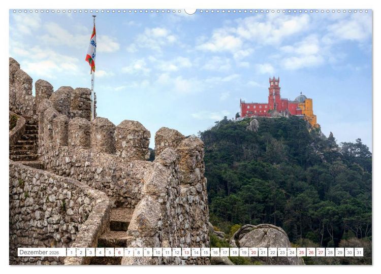 Produktbild: Portugal, der bunte S&uuml;den Europas (hochwertiger Premium Wandkalender 2026 DIN A2 quer), Kunstdruck in Hochglanz