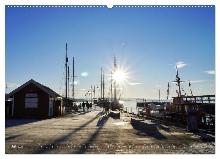 Produktbild: Oslo - Norwegen (hochwertiger Premium Wandkalender 2026 DIN A2 quer), Kunstdruck in Hochglanz