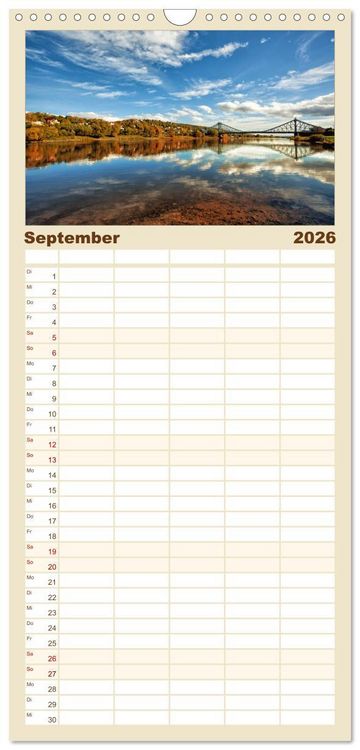 Produktbild: Familienplaner 2026 - Barockstadt Dresden mit 5 Spalten (Wandkalender, 21 x 45 cm) CALVENDO