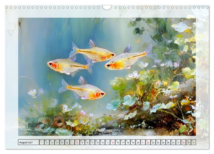 Produktbild: Aquariumfische. Farbenpracht im S&uuml;&szlig;wasserbecken (Wandkalender 2027 DIN A3 quer), CALVENDO Monatskalender