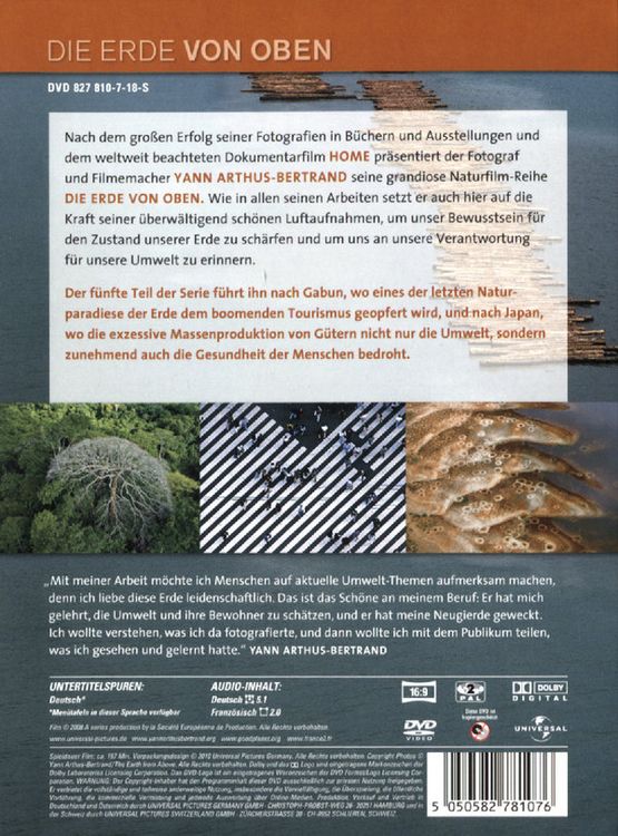 Produktbild: Die Erde von Oben Teil 5 - Green is Universal: Einsatz f&uuml;r die Umwelt/Konsumgesellschaft [2 DVDs]