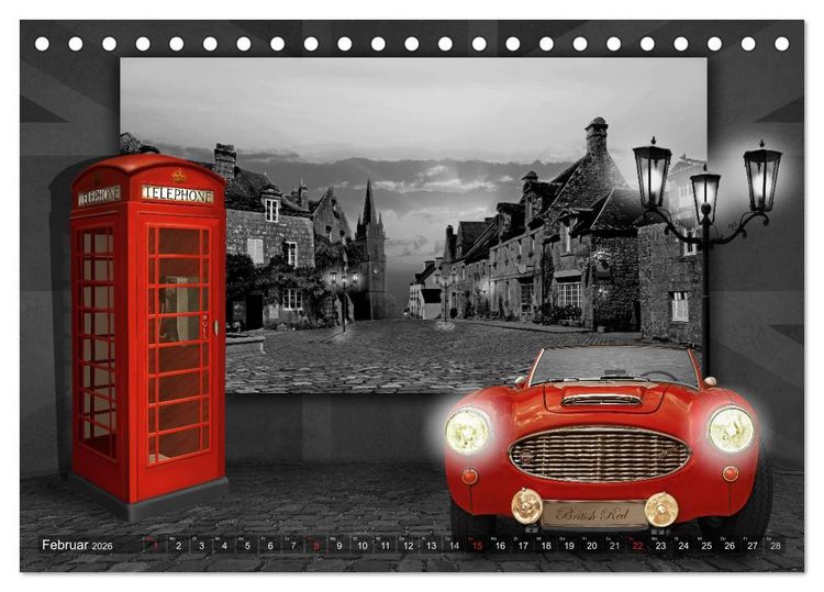 Produktbild: Oldtimer auf Reisen (Tischkalender 2026 DIN A5 quer), CALVENDO Monatskalender