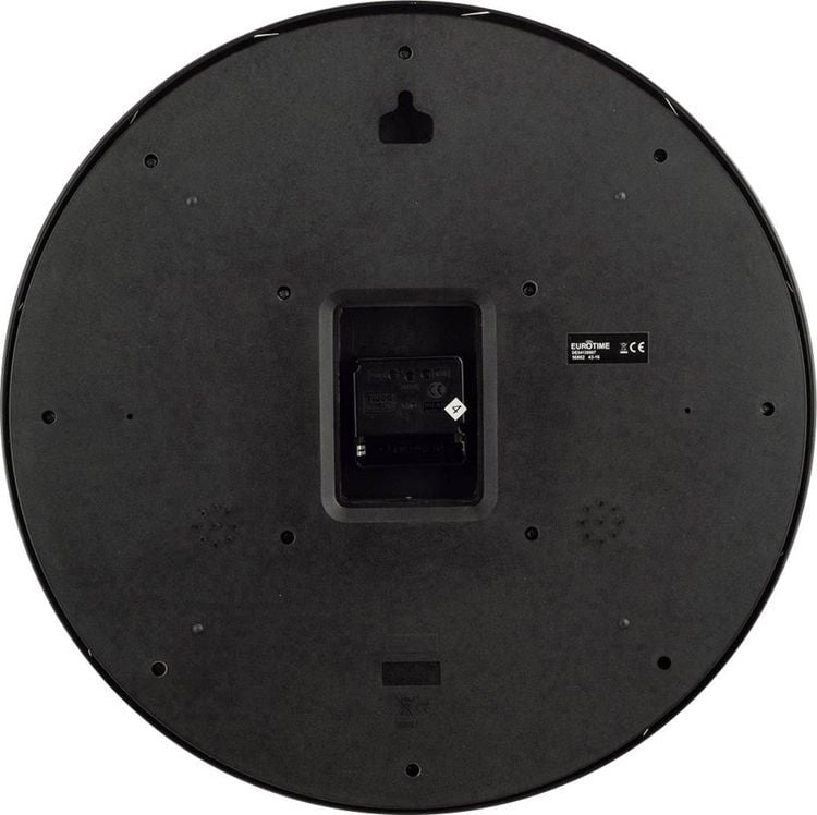 EUROTIME 56862 Funk Wanduhr 40cm Schwarz kaufen