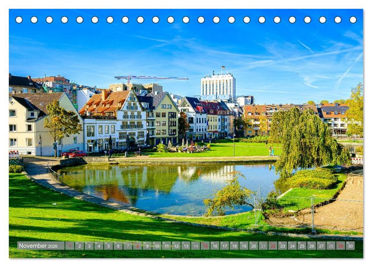 Produktbild: Ein Blick auf Paderborn (Tischkalender 2026 DIN A5 quer), CALVENDO Monatskalender