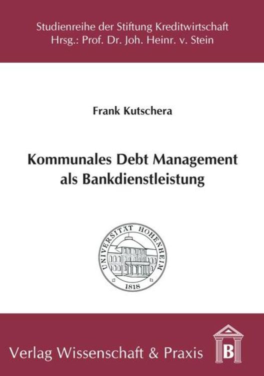 Produktbild: Kommunales Debt Management als Bankdienstleistung.