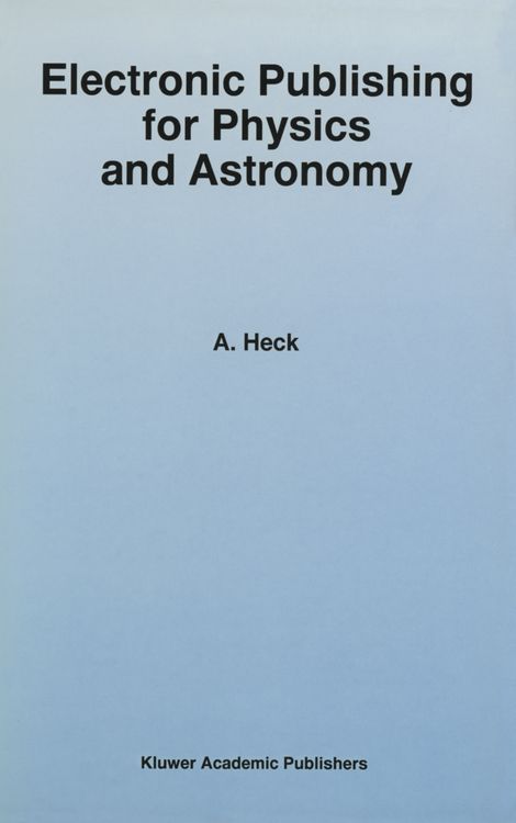 Produktbild: Electronic Publishing for Physics and Astronomy