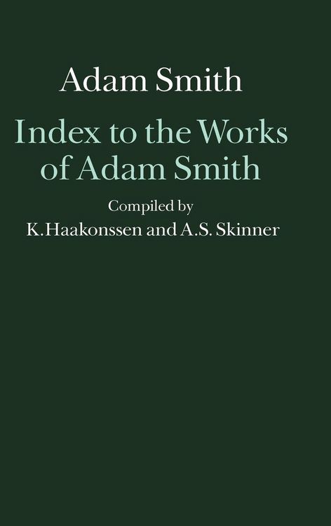 Produktbild: Index to the Works of Adam Smith