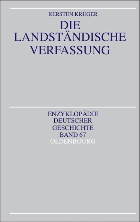 Produktbild: Die Landst&auml;ndische Verfassung