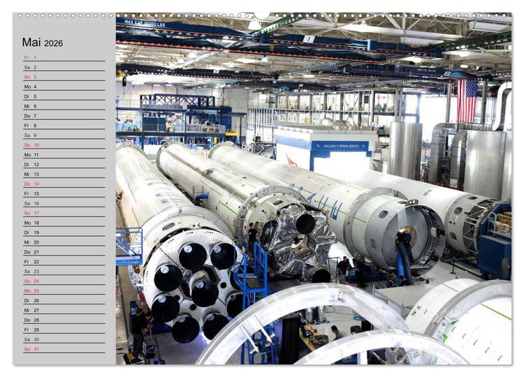Produktbild: Space Shuttle. Impressionen aus der Raumfahrt (Wandkalender 2026 DIN A2 quer), CALVENDO Monatskalender