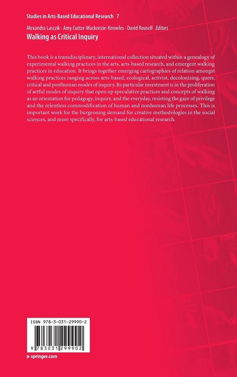 Produktbild: Walking as Critical Inquiry
