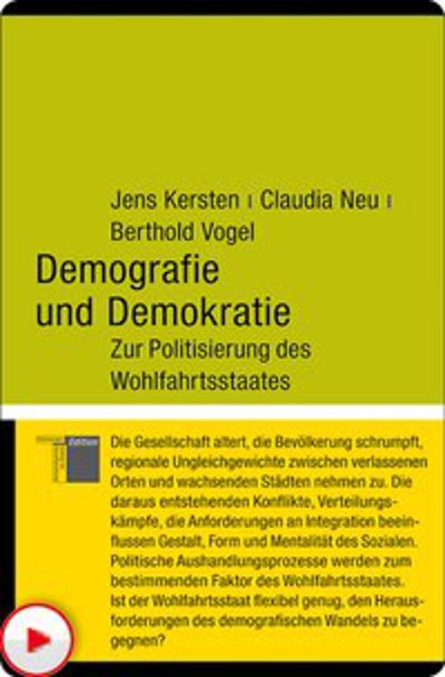 Produktbild: Demografie und Demokratie