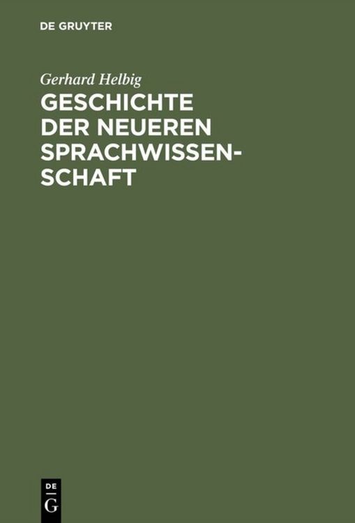 Produktbild: Geschichte der neueren Sprachwissenschaft