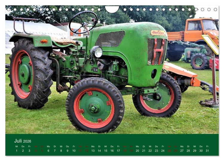 Produktbild: TRECKER-SCHLEPPER. Unverzichtbare Helfer in der Landwirtschaft (Wandkalender 2026 DIN A4 quer), CALVENDO Monatskalender