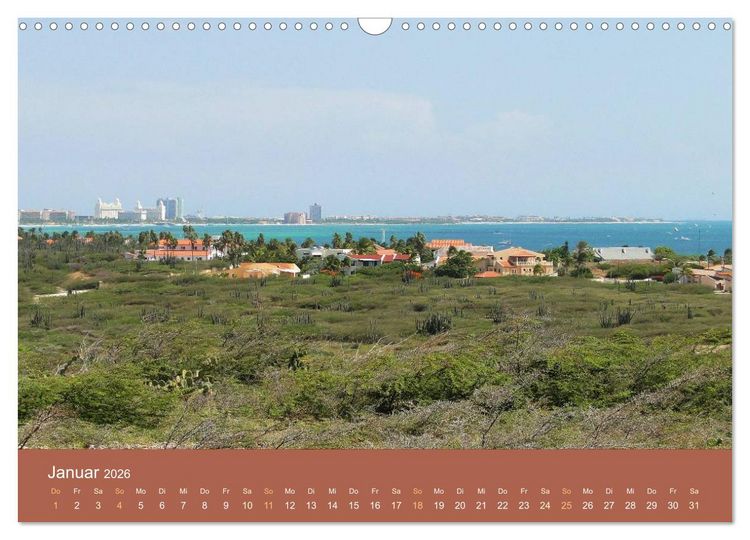 Produktbild: ABC: Aruba - Bonaire - Cura&ccedil;ao (Wandkalender 2026 DIN A3 quer), CALVENDO Monatskalender
