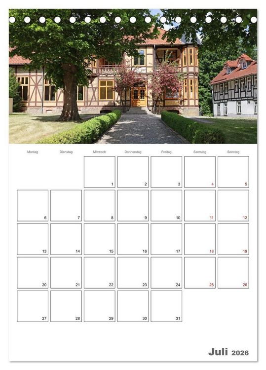 Produktbild: Ilsenburg im Harz - Terminplaner (Tischkalender 2026 DIN A5 hoch), CALVENDO Monatskalender