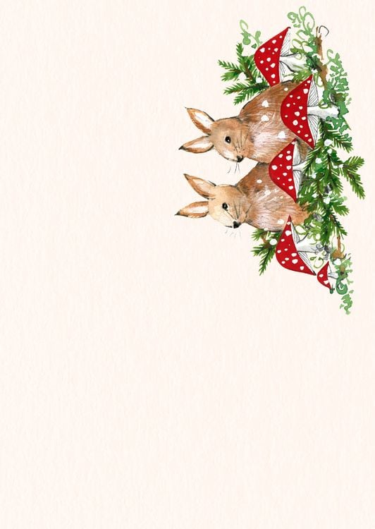 Produktbild: Design Paper Besinnliche Weihnachten DIN A5. Mit Falz f&uuml;r Klappkarten