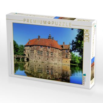 Produktbild: CALVENDO Puzzle Burg Vischering in L&uuml;dinghausen urspr&uuml;nglich 1271 erbaut. Wiederaufbau Mitte des 16.Jahrhunderts | 1000 Teile Lege-Gr&ouml;&szlig;e 64x48cm Foto-Puzzle f&uuml;r gl&uuml;ckliche Stunden