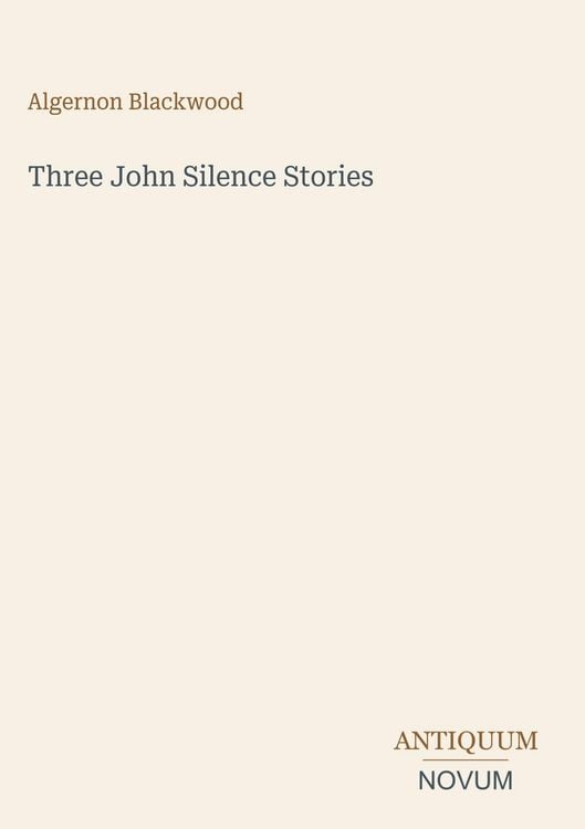 Produktbild: Three John Silence Stories