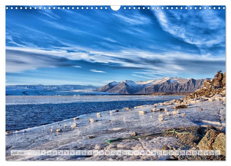 Produktbild: Surreale Landschaften Islands (Wandkalender 2026 DIN A3 quer), CALVENDO Monatskalender