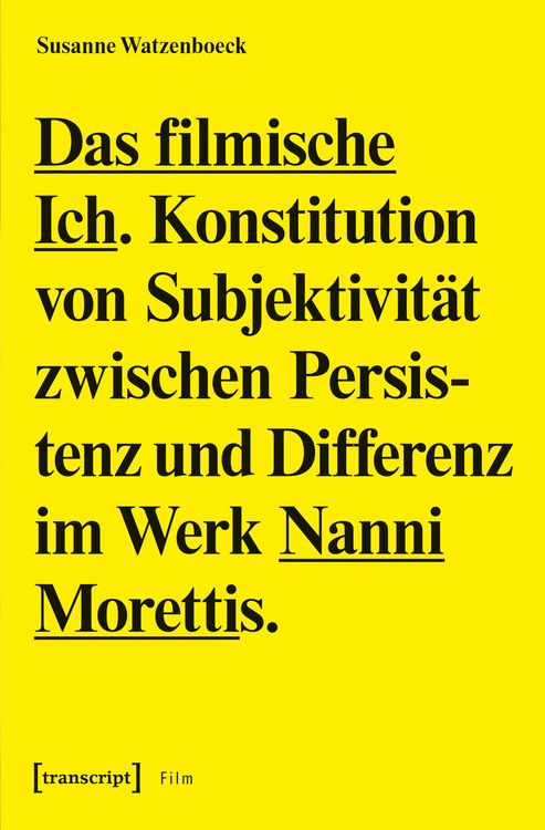 Produktbild: Das filmische Ich
