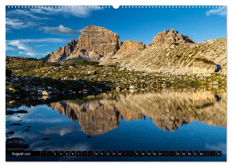 Produktbild: Bergseen in den Dolomiten (hochwertiger Premium Wandkalender 2026 DIN A2 quer), Kunstdruck in Hochglanz