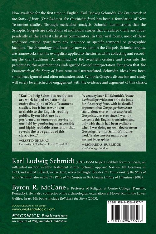 Produktbild: The Framework of the Story of Jesus