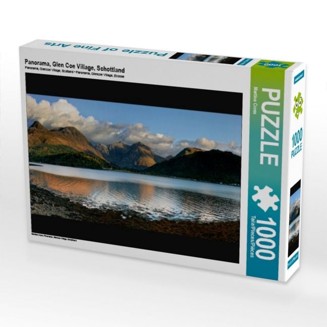 Produktbild: CALVENDO Puzzle Panorama, Glen Coe Village, Schottland | 1000 Teile Lege-Gr&ouml;&szlig;e 64x48cm Foto-Puzzle f&uuml;r gl&uuml;ckliche Stunden