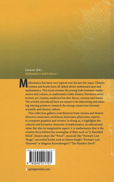 Produktbild: Mathematics and Culture I
