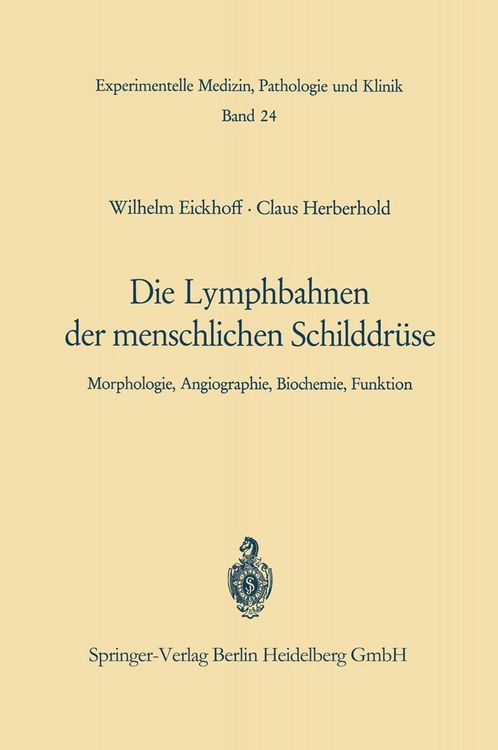 Produktbild: Die Lymphobahnen der menschlichen Schilddr&uuml;se
