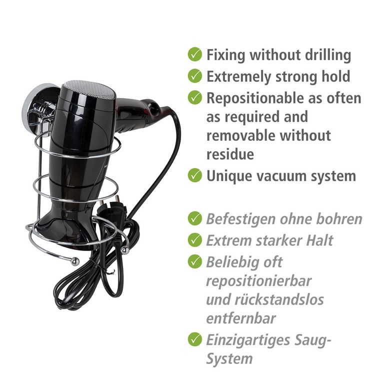Produktbild: Vacuum-Loc&reg; Haartrocknerhalter Mod. Milazzo, Befestigen ohne bohren