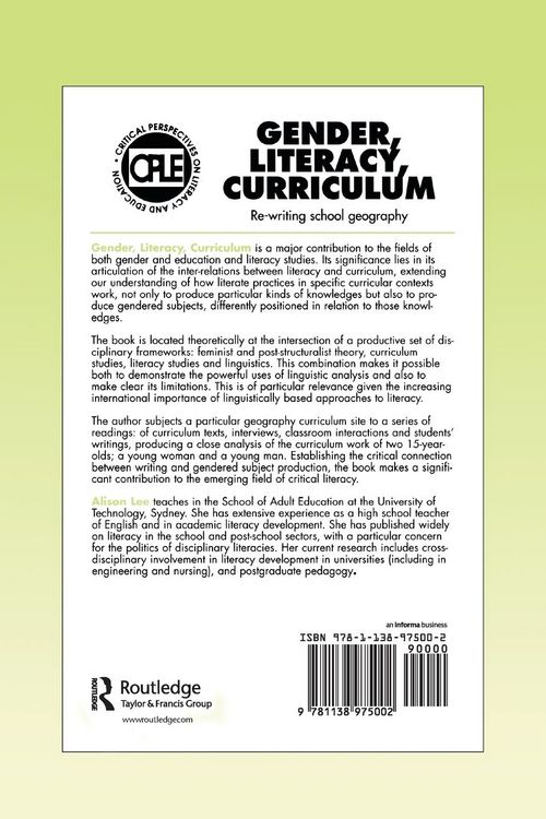Produktbild: Gender, Literacy, Curriculum