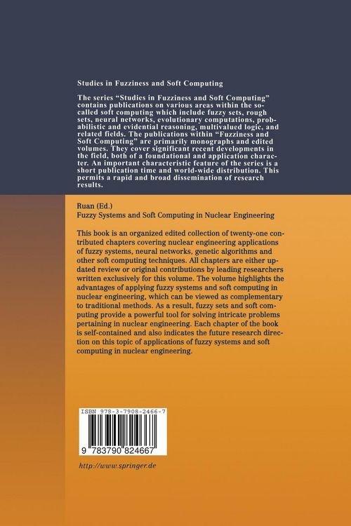Produktbild: Fuzzy Systems and Soft Computing in Nuclear Engineering