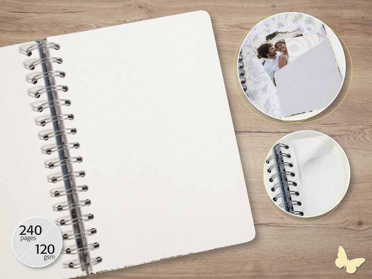 Produktbild: SIGEL JN653 Spiral-Notizbuch Jolie, Pink Leo Love, ca. A5, dotted
