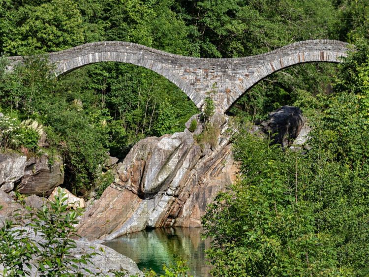 Produktbild: CALVENDO Puzzle Il Ponte dei Salti - Lavertezzo | 1000 Teile Lege-Gr&ouml;&szlig;e 64x48cm Foto-Puzzle f&uuml;r gl&uuml;ckliche Stunden