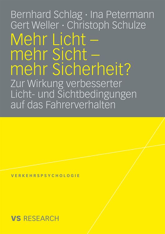 Produktbild: Mehr Licht - mehr Sicht - mehr Sicherheit?