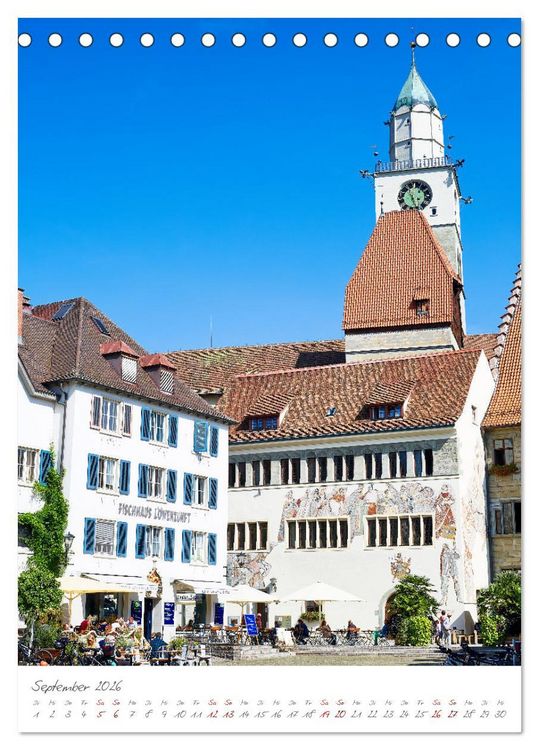 Produktbild: &Uuml;berlingen in 12 wundersch&ouml;nen Motiven (Tischkalender 2026 DIN A5 hoch), CALVENDO Monatskalender